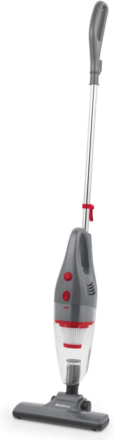 Beldray 2 in 1 Upright Vacuum Cleaner, Corded Handheld Vacuum Cleaner, Lightweight, Bagless, with 1L Dust Tank, HEPA Filter