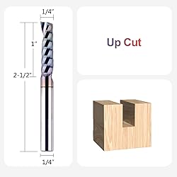 SpeTool O Flute CNC Router Bit 1/4 Inch Shank 1