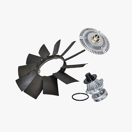 Water Pump (Metal Impeller) + Fan Clutch + Fan Blade kit for BMW E46 320i  323i 323is 325Ci 325xi 328Ci 328is 330Ci 330xi 525iT 528i 530i M3 X5 Z3