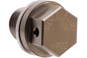 GoldPlug | Made in USA | M14x1.5 | Stainless Magnetic Drain Plug Fits All Honda, Acura, Kia, Hyundai, Ford Powerstroke 2011-2025, RAM 1500, Duramax 2001-2016 | MP02 | Includes SW02 Washer |