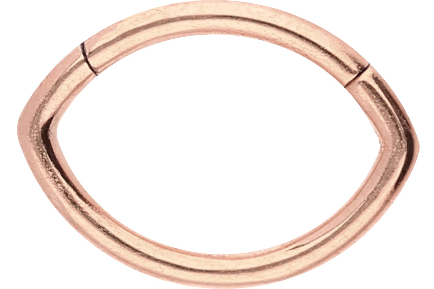 PIERCINGLINE Surgical Steel Clicker | Oval - Shaped | Piercing for Septum Tragus Helix - 4 colours