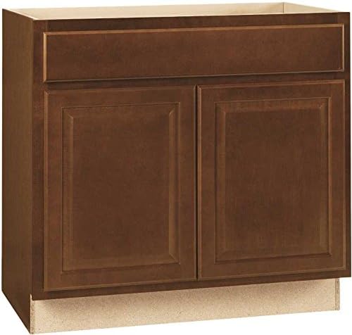 Continental Cabinets CBKSBA36-COG Rsi Home Products Hamilton Ada Sink Base Cabinet, Fully Assembled, Raised Panel, Cafe, 36" x 34-1/2" x 24"