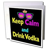 CMYK Keep Calm Parody Crown And Sunglasses Drink