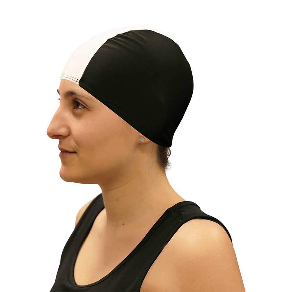 Softee Equipment Black/White Lycra Swimming Cap, One Size