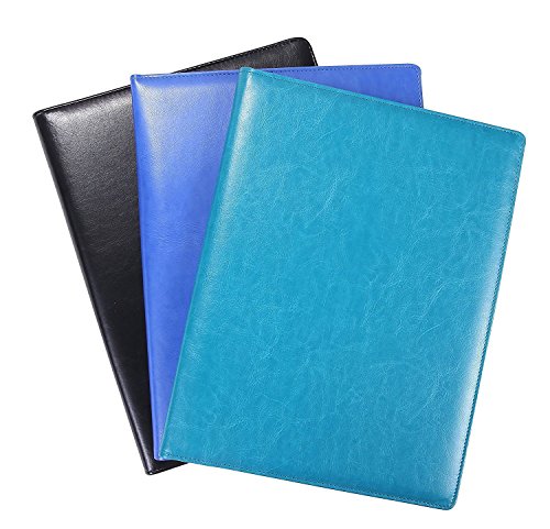 image for Mymazn Padfolio Portfolio Resume Folder with Pocket, Premium Faux Leat