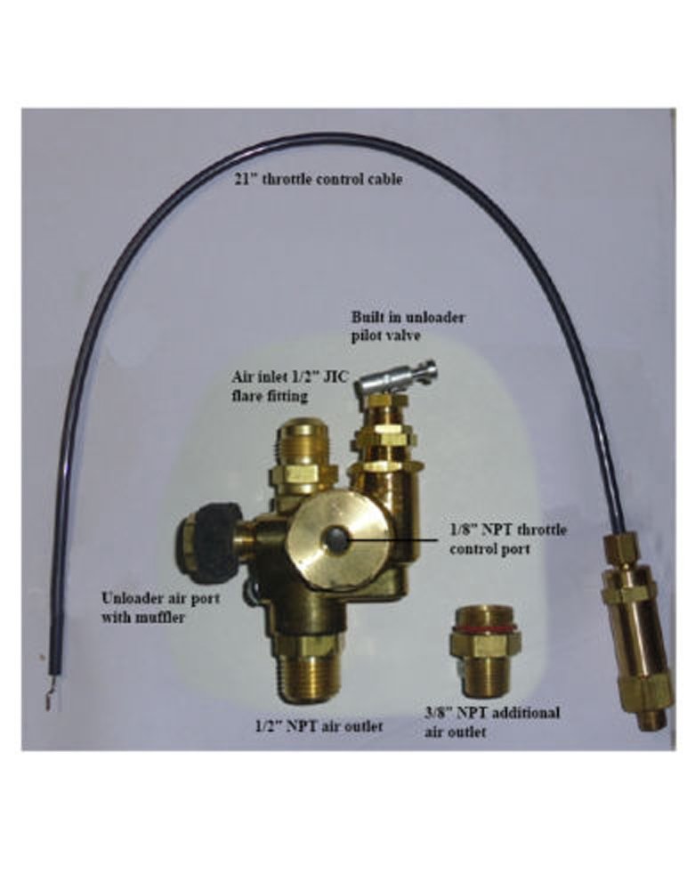 COLIBROX Gas Air Compressor pilot unloader check valve combo 100125