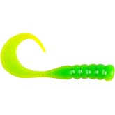 Berkley PowerBait Ribbontail Grubs Green Chartreuse, 3" (15 Count)