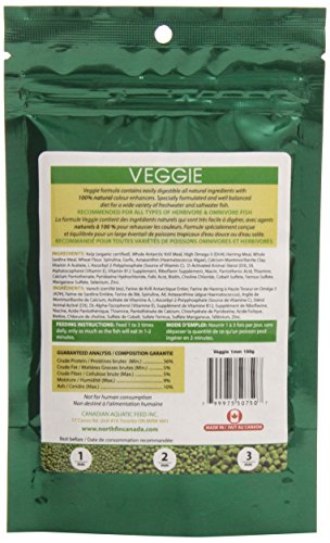 Northfin Food Veggie Formula 1mm Pellet 100 Gram Package
