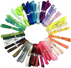 Satin Ribbon 40 Colors X 2 Yard Each Total 80 Yds