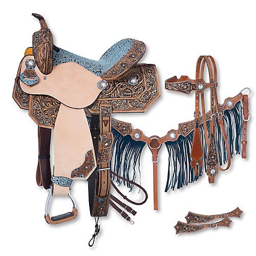 Silver Royal Skylar 5-Piece Barrel Saddle Pkg 15in