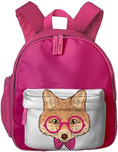 Kid's Cute Lovely Cartoon Fox Girl With Glasses School Bags/Packbags For Boys And Girls