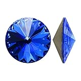 SWAROVSKI Crystal, 1122 Rivoli Fancy Stones 18mm, 2 Pieces, Sapphire