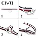 CIVO Watch Bands Premium Ballistic Nylon Watch Strap Stainless Steel Buckle (22mm, Navy/Ivory)