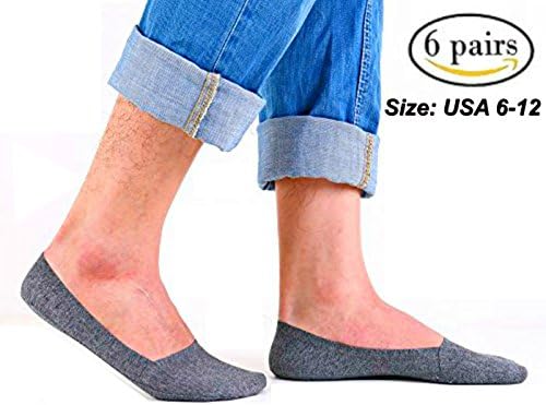 No-show Socks Mens Summer Low cut Reduces Sweaty feet Premium Cotton Loafer with Anti-slip