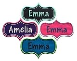 Custom Name Patch Iron Or Sew On Personalized Embroidered Tag - Choose Your Name, Fabric And Thread Colors(1 Patch)