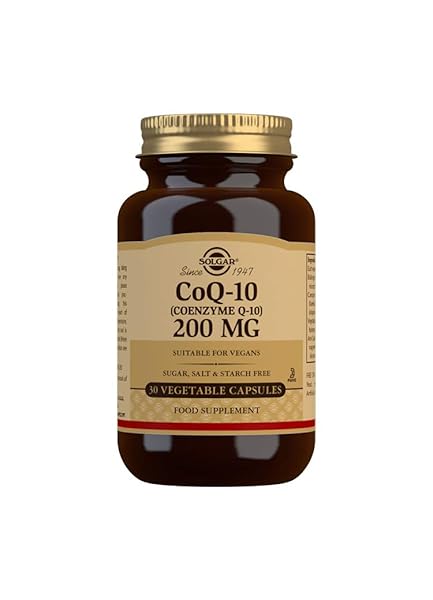 SOLGAR COQ-10 200 MG VEGETABLE CAPSULES VEGETARIAN, 30 CT
