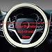 Didida Steering Wheel Covers Soft Matte Microfiber Leather Non-Slip Sweat-Absorbent for Women Men Universal 15 Inch Car Decoration (White)