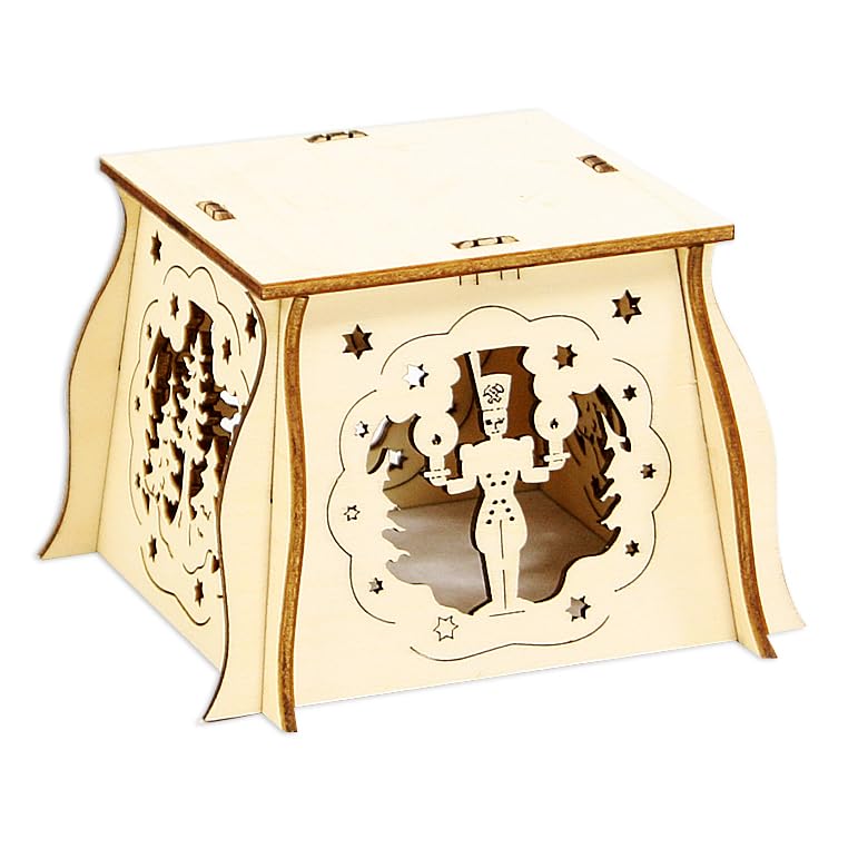 Wooden arch candle stand, for self-assembly, 7x10x10 cm. Engel / Bergmann