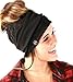 Women's Slouchy Beanie with Hole (Black)