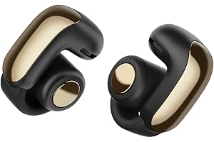 Bose Ultra Open Earbuds - Bluetooth Open Ear Earbuds with OpenAudio for Awareness, Clip-On Design for Comfort, Water Resistan