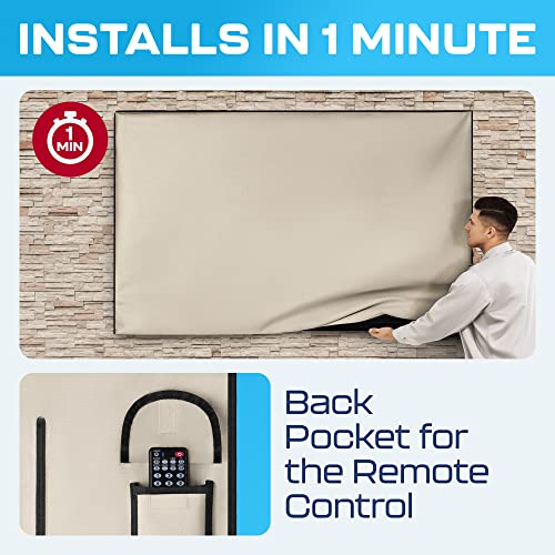Outdoor TV Cover 65 Inch Waterproof and Weatherproof TV Covers
