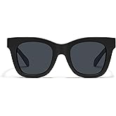 QUAY - Sunglasses for Men and Women, Oversized Square Shades, UV Protected Lenses (After Hours, Matte Black/Smoke)