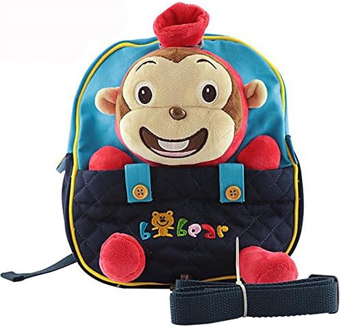 Homeslf Toddler Backpack with Reins, Walking Safety Harness Reins Toddler Child Kid Strap Backpack Bag (Red Bear)