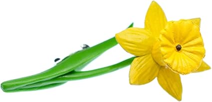 Miniblings Jonquilles Broche Fleur Jonquille Caoutchouc Printemps Paques Bijoux Fashion Main I Pin Button Pins Amazon Fr Cuisine Maison