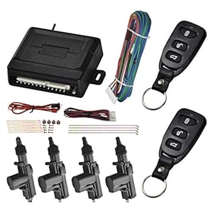 Wakauto 1 set deurvergrendeling voor voertuig, universele afstandsbediening, centrale vergrendeling, zonder sleutel…