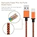 Fwclo 5Pack 3FT Lightning to USB Cable, Premium Nylon Braided Charging Cable Cord Compatible with iPhone 7/7 Plus/6/6s/6 plus/6s plus, iPhone 5/5s/5c,iPad, iPod & More (5 color)