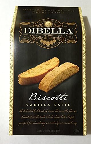 DiBella Biscotti, Vanilla Latte, 6.6 Oz (Pack of 2)