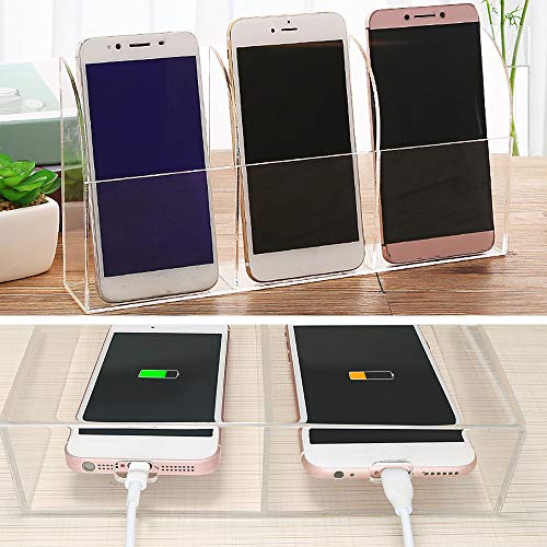 Joqixon Acrylic Remote Control Holder Wall Mount Remote Holder Wall