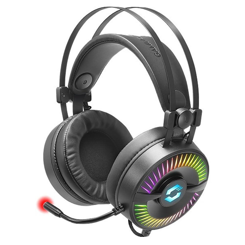 Speedlink Quyre RGB 7.1 Gaming Headset - Gaming Headset with 7.1 Surround Sound (Customizable Sound - RGB Lighting with 16.7 Million Colours - 20Hz - 100kHz for PC/Notebook/Laptop Black