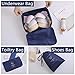 OEE 6 pcs Luggage Packing Organizers Packing Cubes Set for Travel