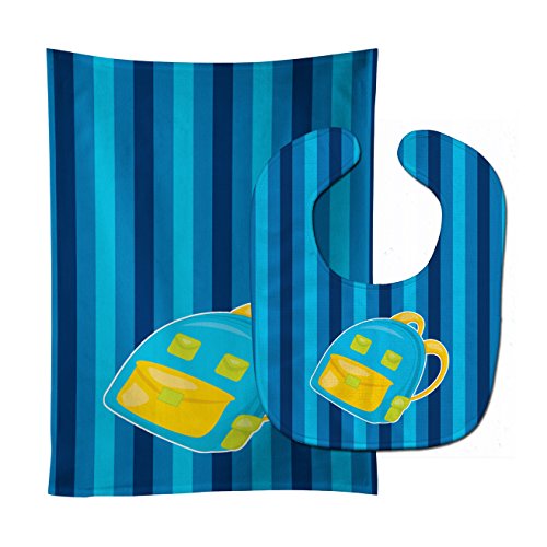 Caroline's Treasures Back to School Backpack No. 2 Baby Bib & Burp Cloth, Multicolor, Large