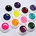 Hemlock Nail Gel Polish, 12 Colors Nail Glitter UV Gel Nail Art Polish Set (Colorful)