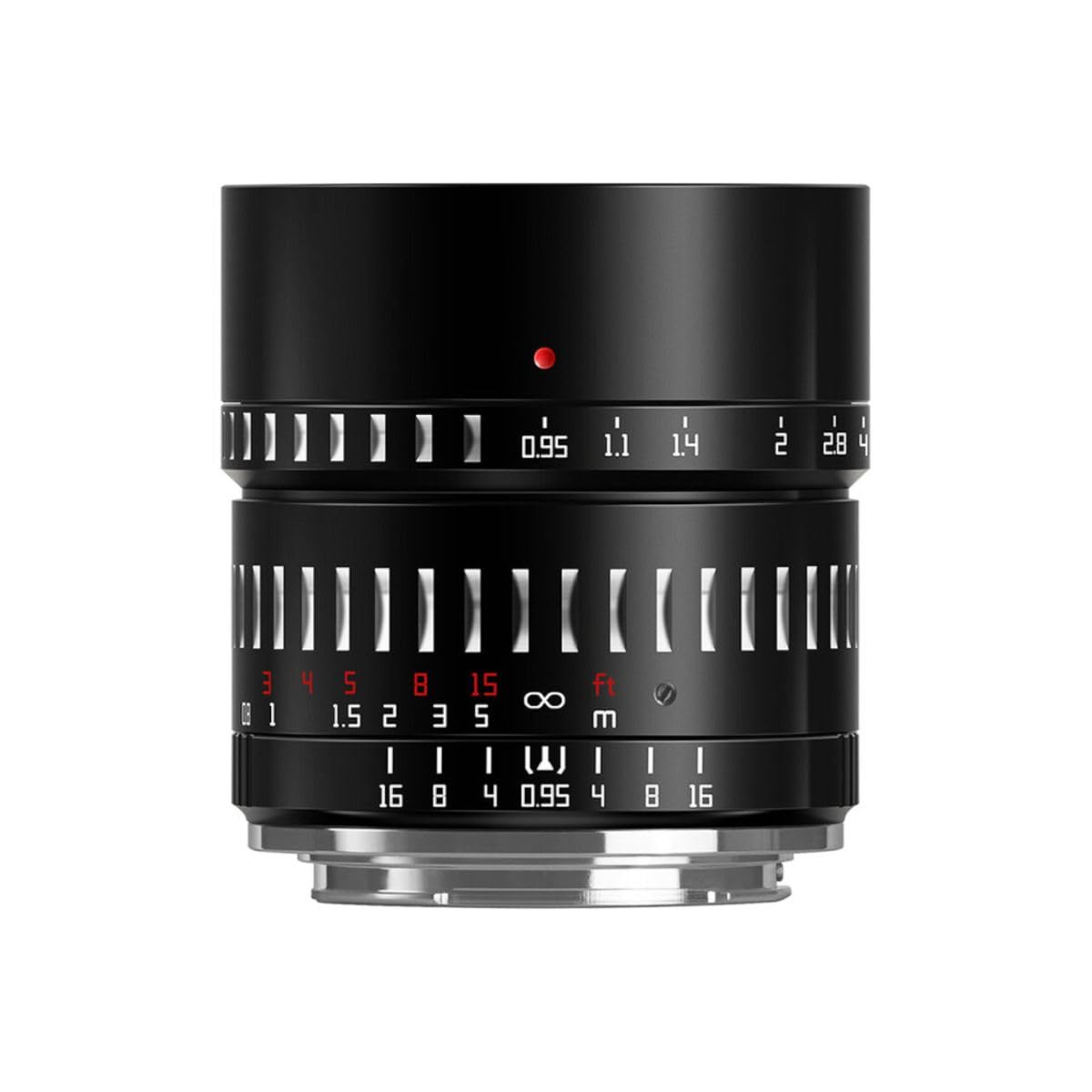 TTArtisan APS-C 50mm F/0.95 Metal Bodied Lens Compatible with Sony E - Silver