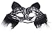 Venetian Masquerade Mask Women's Sexy Black Glitter Fancy Cat Lace Eye Mask (Cat Masquerade Mask)