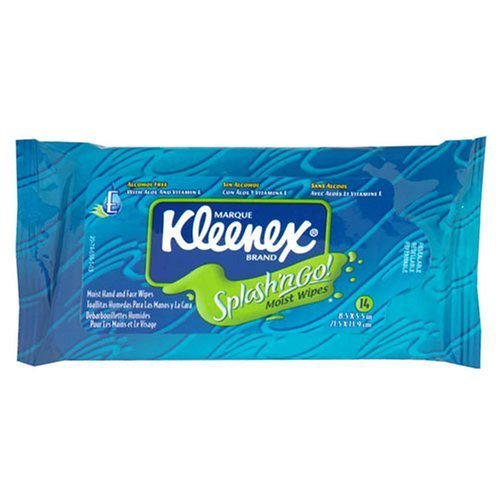 Splash 'n Go! Alcohol Free Hand and Face Wipes, Travel Pack