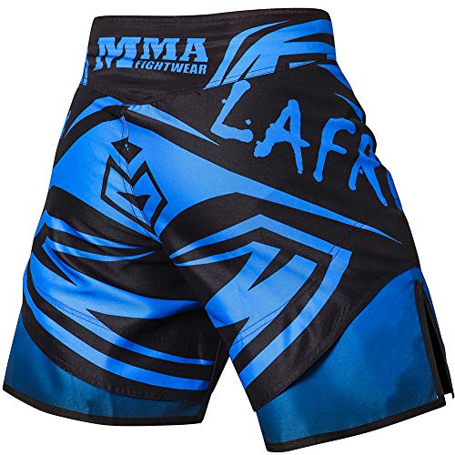 LAFROI Mens MMA Cross Training Boxing Shorts Trunks Fight Wear with Drawstring and Pocket-QJK01
