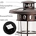 SOLPEX 6 Pack Solar Path Lights Outdoor, Glass and Bronze Finished, High Lumen Output 2 Bright LEDs Light, Waterproof Automatic Solar Lights for Patio, Yard, Lawn, Garden