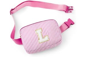SEFORICO Initial Fanny Pack - Gifts for Teen Girls Crossbody Bag for Girls Belt Bag Fanny Pack Personalized Gifts Birthday Gi