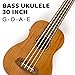 Electric Ubass Acoustic Bass Ukulele 30 inch Mahogany With Gig Bag Strap Picks Wrench By Kmise