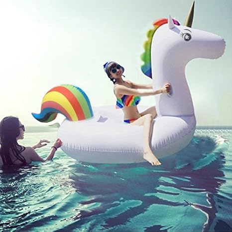 Meiqils Juguete Hinchable Flotante Gigante del Unicornio ...