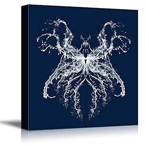 signwin Canvas Wall Art Dynamic Water Splash Butterfly...