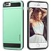 Vofolen Case for iPhone 7 Plus Case Wallet Card Holder Sliding Cover ID Slot Hidden Pocket Dual Layer Protective Hard Shell Soft TPU Rugged Bumper Armor Tough casing for iPhone 7 Plus - Mint