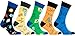 socks n socks-Men's 5-pair Luxury Cotton Science Funny Cool Socks Gift Box