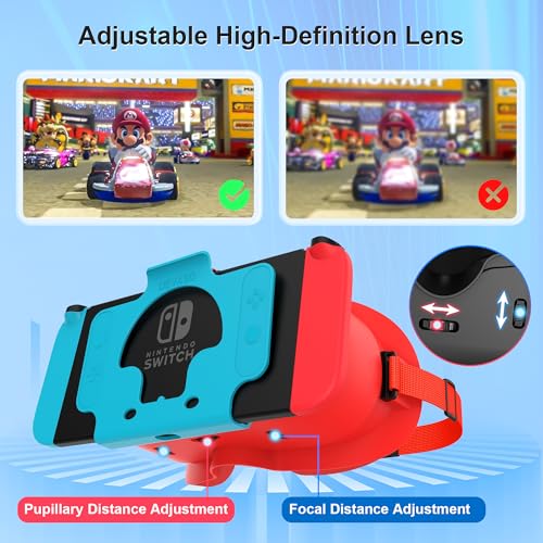 DEVASO Upgraded VR Headset for Nintendo Switch & Switch OLED, Switch