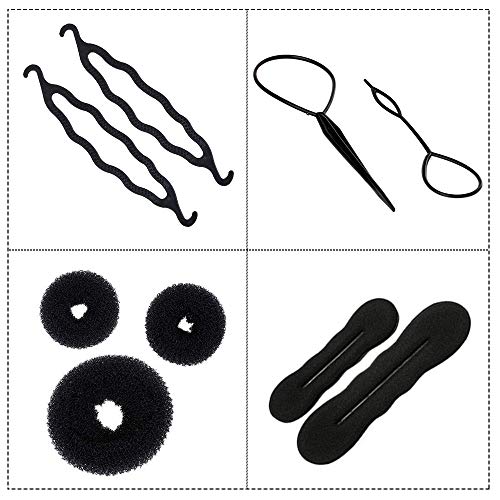 70 PACK Hair Styling Accessories Kit Set,Sonku Magic Bun Maker Hair Braid Tool for DIY Clip Curler Roller Twist for Girls and Women