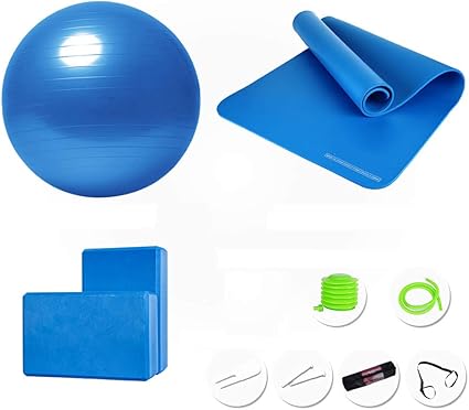 yoga mat and ball